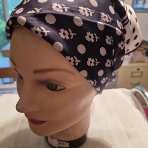 Floral Polka Dot Headscarf